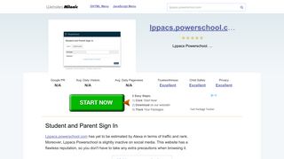 
                            4. Lppacs.powerschool.com website. Student and Parent Sign In.