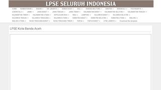 
                            3. LPSE Kota Banda Aceh