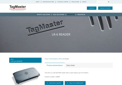 
                            10. LR-6 Reader - TagMaster