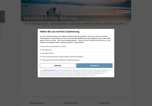 
                            7. lr-online.trauer.de | Login