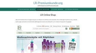 
                            7. LR World Online Shop: Webshop von LR Health & Beauty Systems