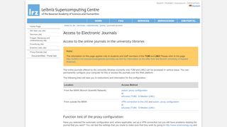 
                            11. LRZ: Access to Electronic Journals