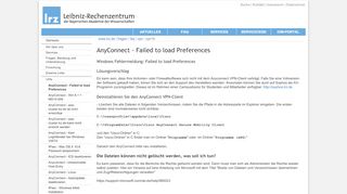 
                            5. LRZ: AnyConnect - Failed to load Preferences