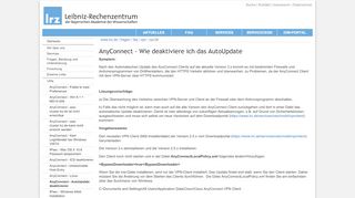 
                            13. LRZ: AnyConnect - Wie deaktiviere ich das AutoUpdate