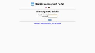 
                            1. LRZ Identity Management Portal