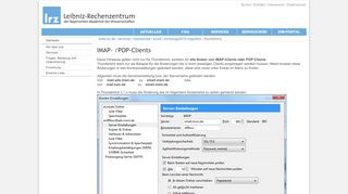 
                            10. LRZ: IMAP- /POP-Clients