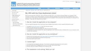 
                            5. LRZ: SSL VPN with the Cisco AnyConnect client