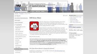 
                            7. LRZ Sync+Share - LMU IT-Servicedesk - LMU München