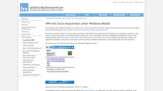 
                            4. LRZ: VPN mit Cisco-Anyconnect unter Windows Mobile