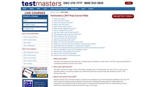 
                            10. LSAT FAQs | Testmasters