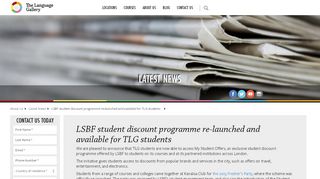 
                            11. LSBF discount programme available for TLG students | TLG