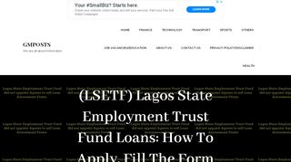 
                            7. (LSETF) Lagos State Employment Trust Fund Loans: How To Apply ...