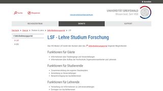 
                            6. LSF - Rechenzentrum - Universität Greifswald