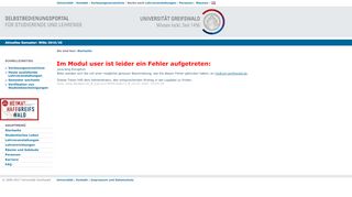 
                            1. LSF - Selbstbedienungsportal - Universität Greifswald