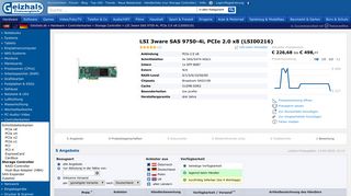 
                            8. LSI 3ware SAS 9750-4i ab € 285 (2019) | Preisvergleich Geizhals ...