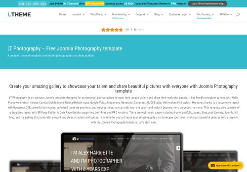 
                            5. LT Photography - Free Joomla Photography template