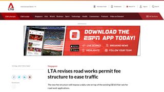
                            8. LTA revises road works permit fee structure to ease traffic - Channel ...