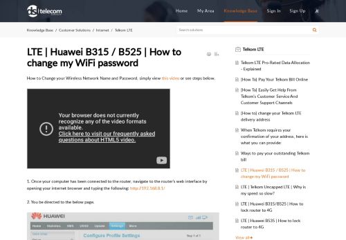 
                            11. LTE | Huawei B315 | How to change my WiFi password - Zoho Desk