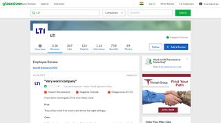 
                            3. LTI - Very worst company | Glassdoor.co.in