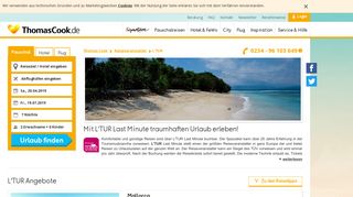 
                            11. L'TUR Lastminute - Mit LTUR und thomascook.de in den Urlaub