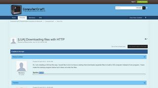 
                            2. [LUA] Downloading files with HTTP - ComputerCraft | Programmable ...