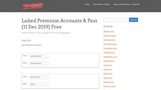 
                            8. Lubed Premium Accounts & Pass - xpassgf