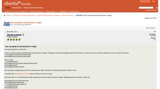 
                            3. [lubuntu] Run a program at startup (boot or login) - Ubuntu Forums