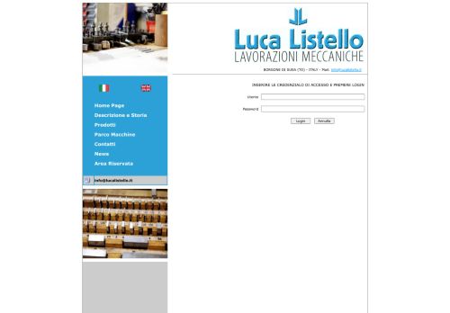 
                            7. Luca Listello - Login Area Riservata