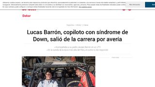 
                            7. Lucas Barrón, copiloto con síndrome de Down, salió de la ... - Sport