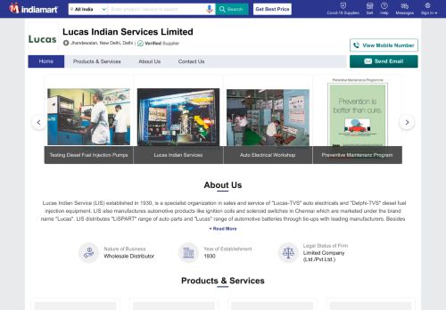 
                            12. Lucas Indian Services Limited - Wholesale Distributor of Vehicle ...