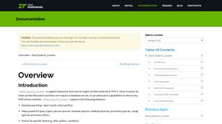 
                            12. Lucene - Manual - Documentation - Zend Framework