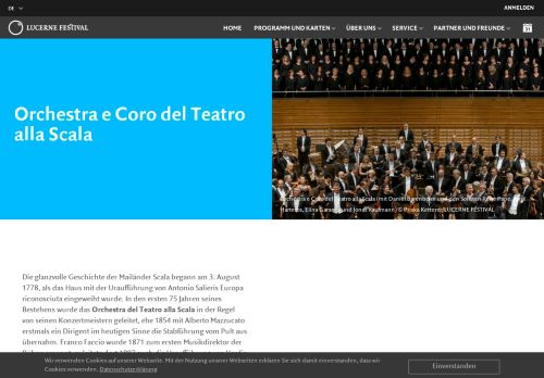 
                            10. Lucerne Festival | Orchestra e Coro del Teatro alla Scala