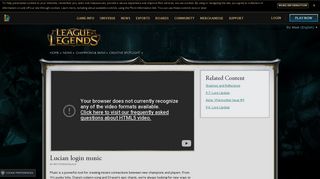 
                            9. Lucian login music | League of Legends