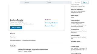 
                            5. Luciano Parada - Administrador - Autônomo | LinkedIn
