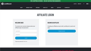 
                            5. LucidSound | Affiliate Login