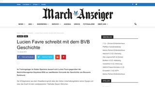
                            13. Lucien Favre schreibt mit dem BVB Geschichte – Hoefner Volksblatt ...