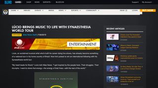 
                            3. Lúcio Brings Music to Life with Synaesthesia World Tour - News ...