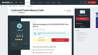 
                            10. LuckLand Casino Bonus Code 2019 - Review - Promo up to €/$1000