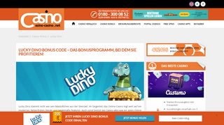 
                            9. Lucky Dino Bonus Code Februar 2019 - Aktuelle Bonuscodes