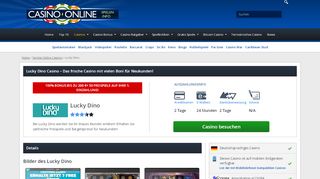 
                            4. Lucky Dino – Das Online Casino mit Biss!