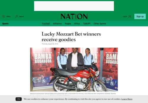 
                            7. Lucky Mozzart Bet winners receive goodies - Daily Nation