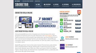 
                            8. LUCKYBET168: Situs Daftar Sbobet88 Bola Online Indonesia