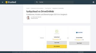 
                            8. luckycloud vs DriveOnWeb: Aktuelle Funktionen 2019 im Vergleich
