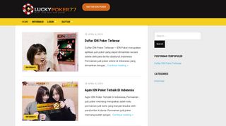 
                            3. LuckyPoker77 Agen IDN Poker Online Uang Asli Judi Indonesia ...