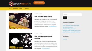 
                            6. LuckyPoker77 Agen Judi IDN Poker Online Terpercaya Uang Asli ...