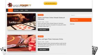 
                            4. LuckyPoker77: Informasi Agen Judi Online Terpercaya