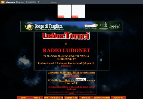
                            1. Ludonetornei é il sito per i tornei multiplayer di Ludonet.
