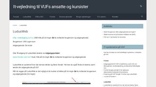 
                            8. LudusWeb – It-vejledning til VUFs ansatte og kursister