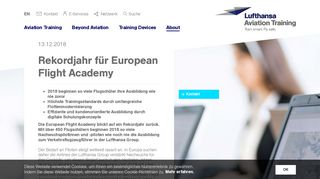 
                            11. Lufthansa Aviation Training // Rekordjahr für European Flight Academy