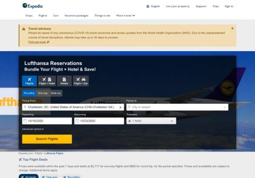
                            10. Lufthansa: Book Tickets & Reservations on Lufthansa Flights | Expedia ...